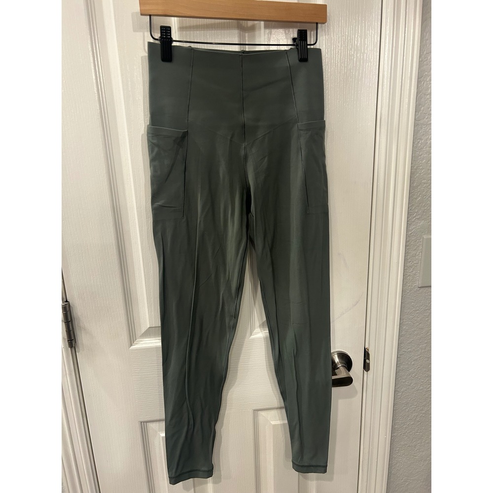 OFFLINE by Aerie Leggings Green Real Me Xtra 7/8 High Rise Pocket Athletic Yoga